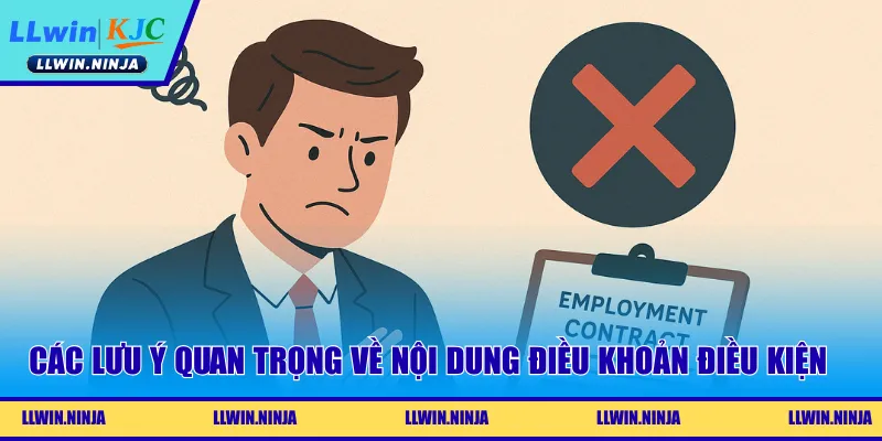 Hệ thống các lưu ý quan trọng về những nội dung điều khoản điều kiện