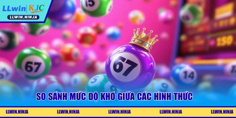 So sánh mức độ khó giữa các hình thức